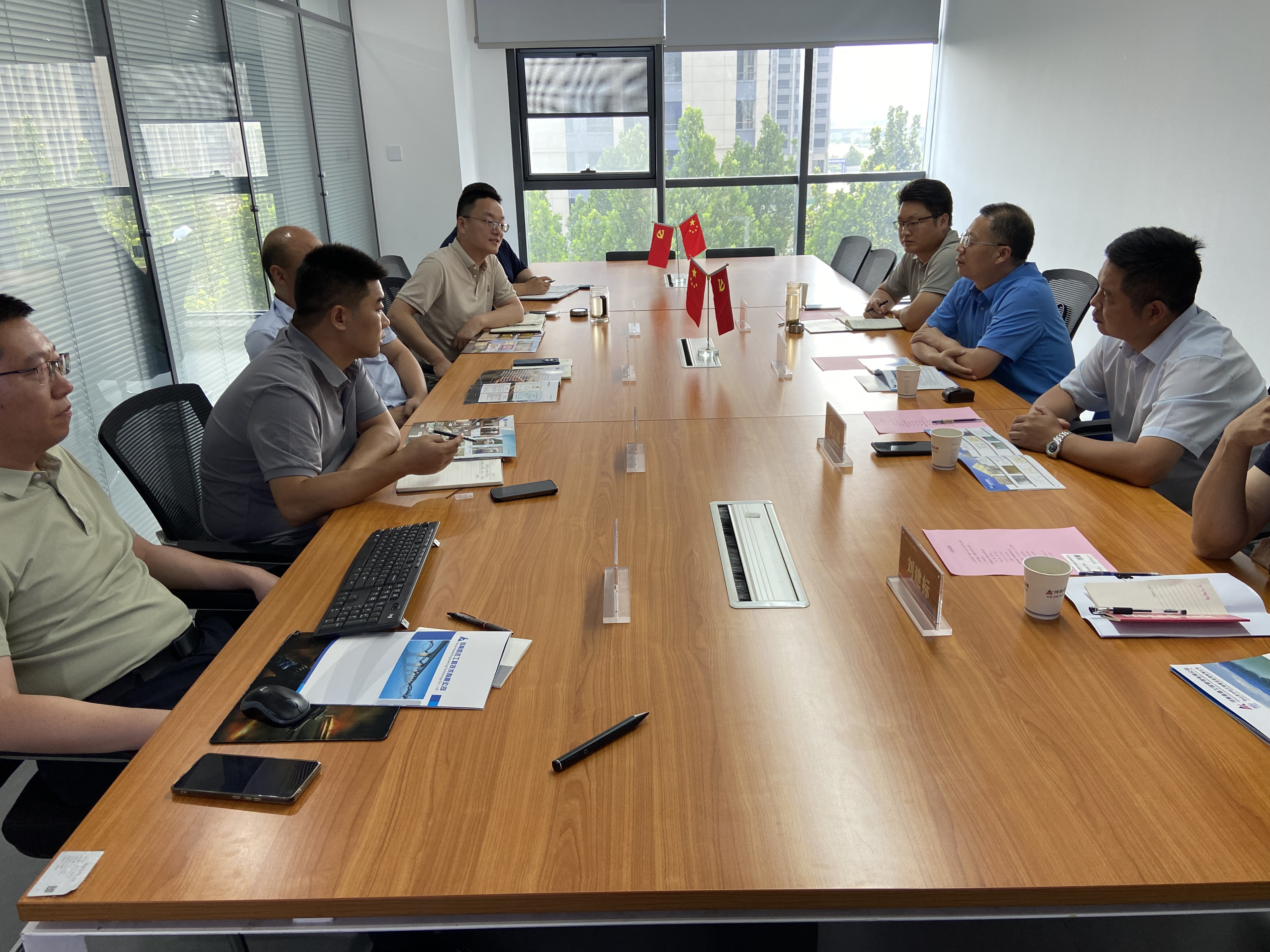河南凯达工程技术有限公司领导一行莅临公司考察交流